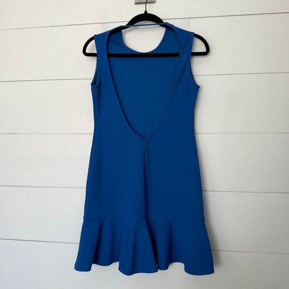 Zara Women’s Medium Blue Ruffle Mini Dress - Picture 2 of 5